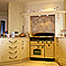 cream hand painted kitchen